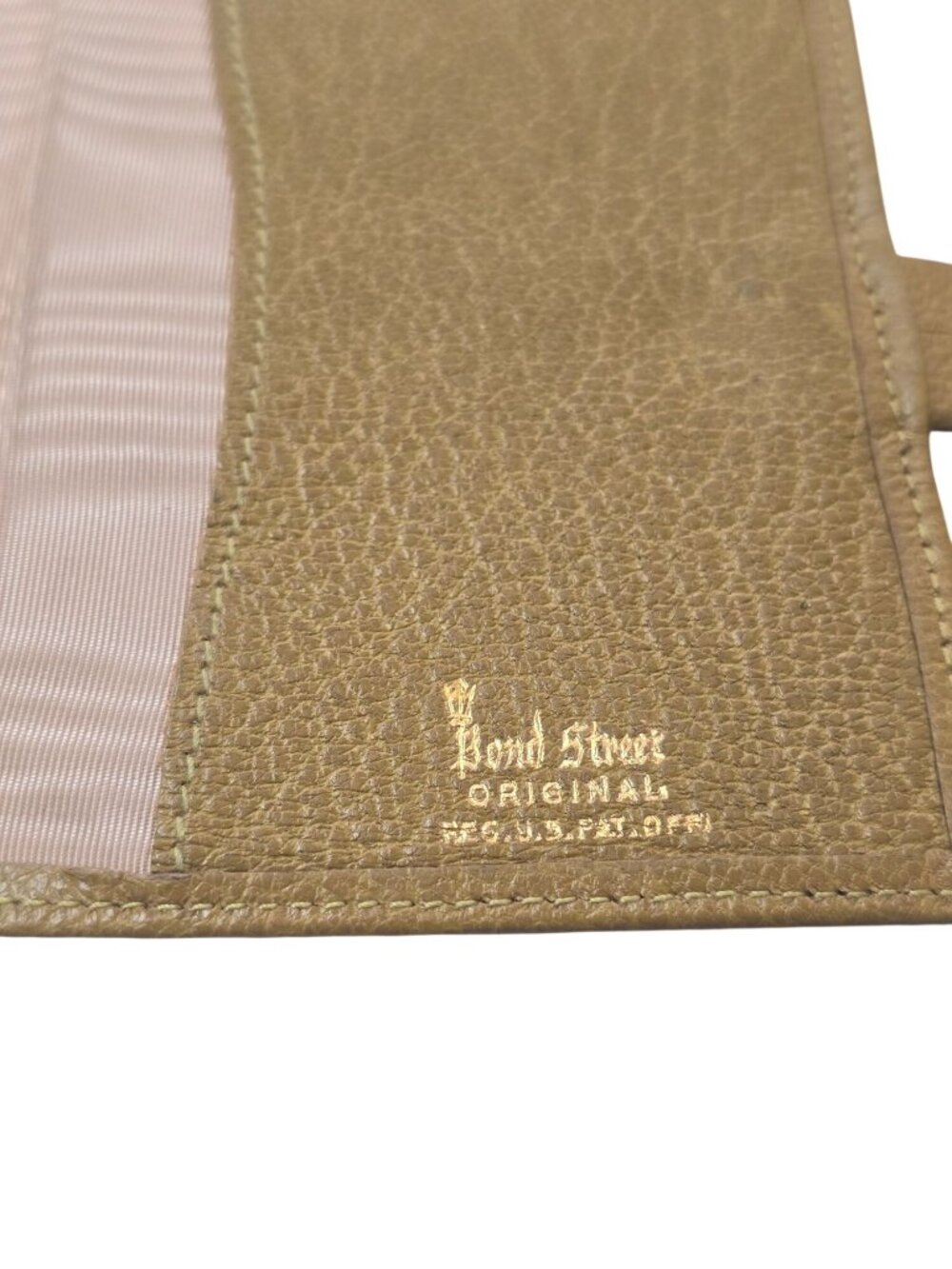 Vintage Bond Street Leather Wallet Gold‑Tone Snap Clasp Original - Picture 8 of 11